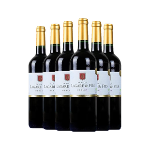 法国原瓶进口无醇葡萄酒拉瑞夫徽章梅洛脱醇葡萄汁无酒精零度木塞