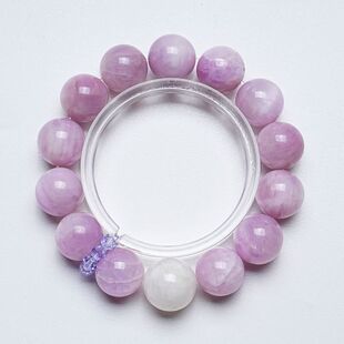 【紫霞仙子】天然紫锂辉水晶手串女款百搭雪花幽灵时尚手链批发