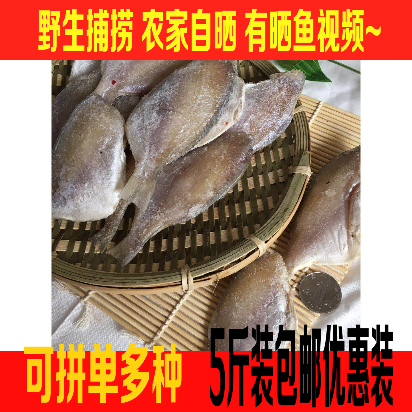5斤装福建好吃真鲷鱼 赤鯮鱼干咸鱼风干渔家自晒特产赤七赤棕