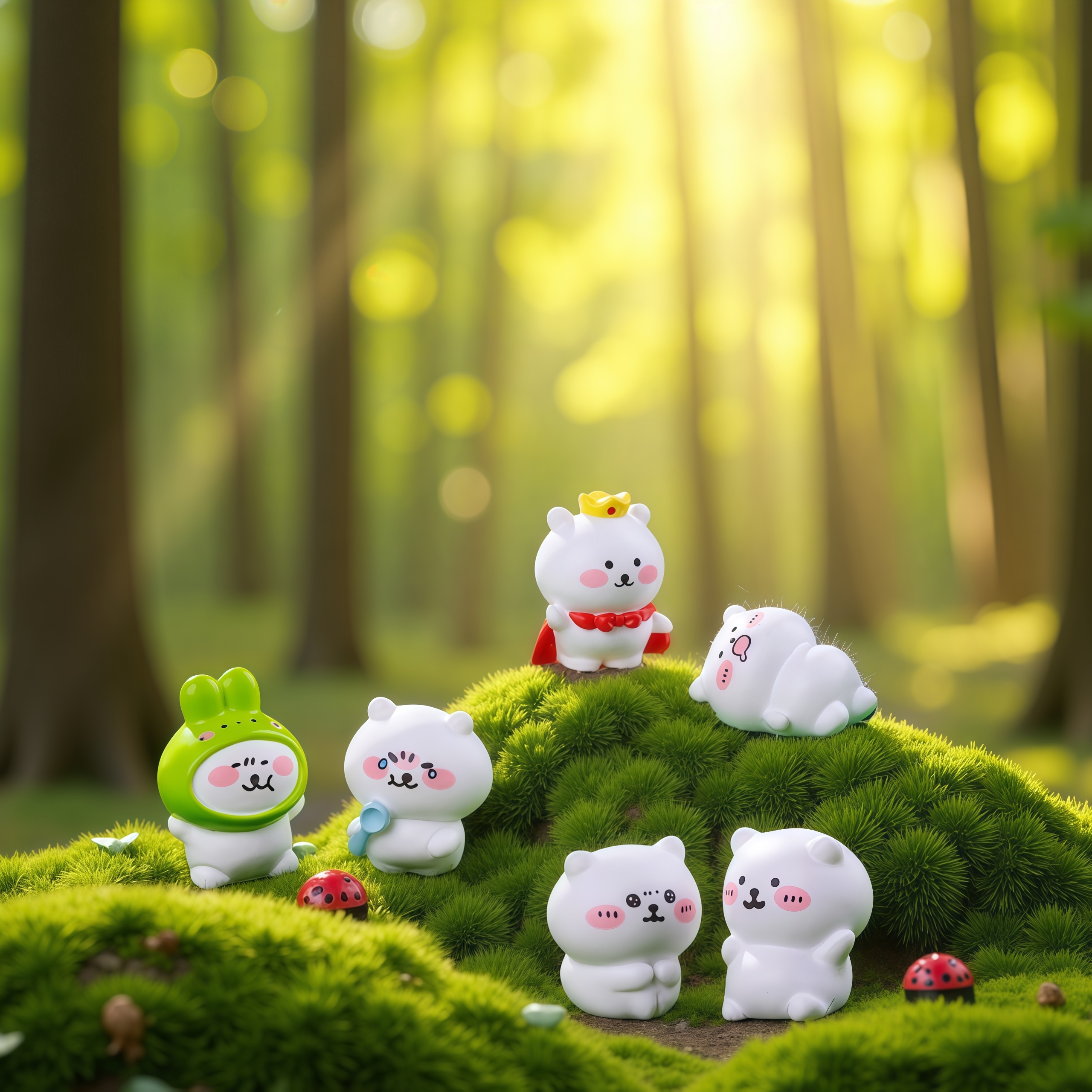 微景观百变自嘲熊创意公仔盲盒