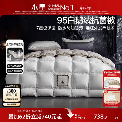 防钻绒 95大朵抗菌鹅绒填充