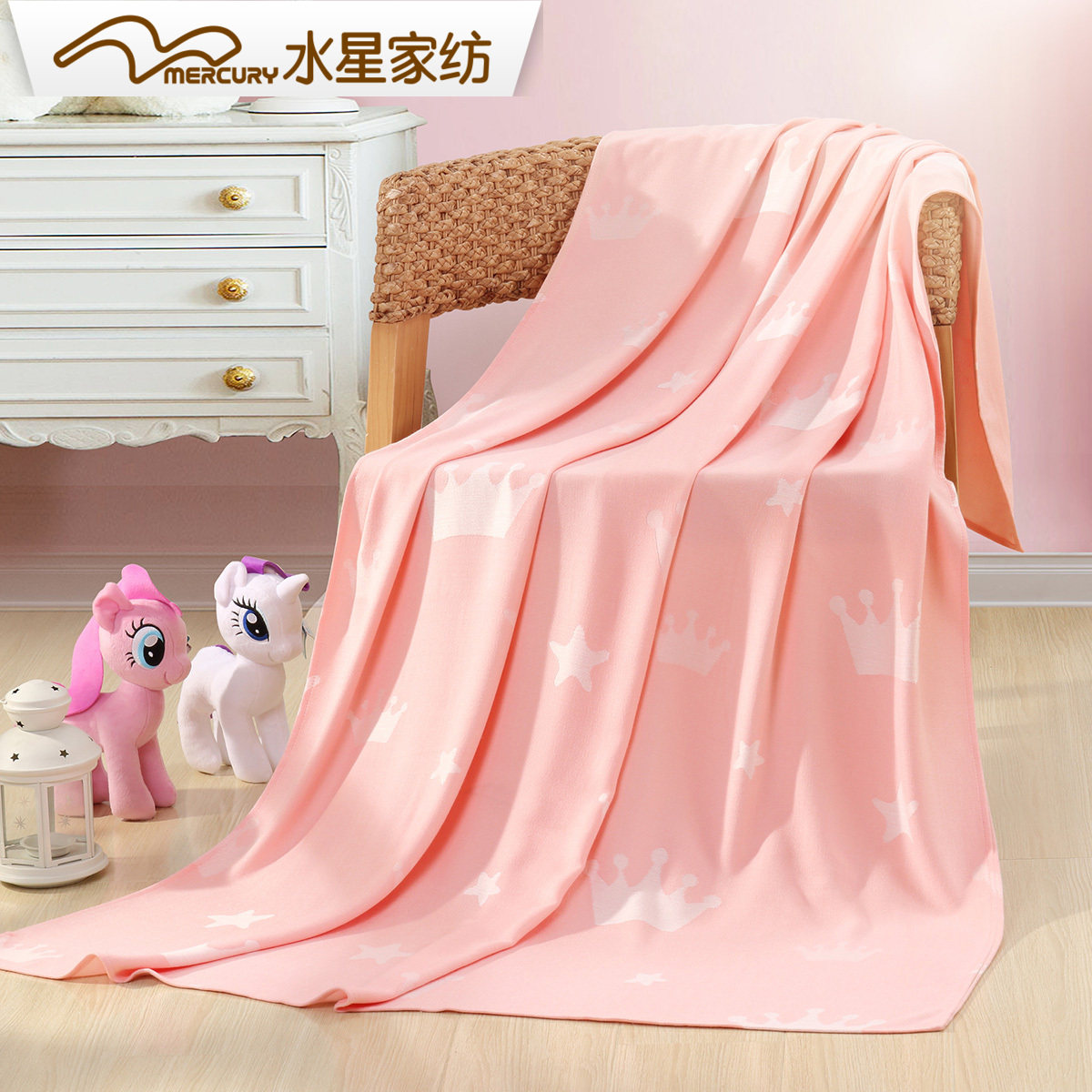 水星家纺    闪耀公主凉毯|msdalam kategori seperai dan bantal, selimut Leisure/selimut bulu/Carpet - dari Buy2taobao.com untuk memberikan perkhidmatan ejen Taobao profesional membeli