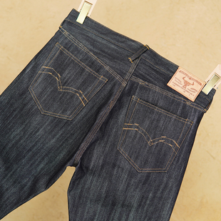 私人定制18盎司原浆原色重磅赤耳丹宁牛仔裤男纯棉养牛款打版复刻