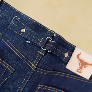 私人定制25盎司原浆原色重磅赤耳丹宁牛仔裤男纯棉养牛款打版复刻