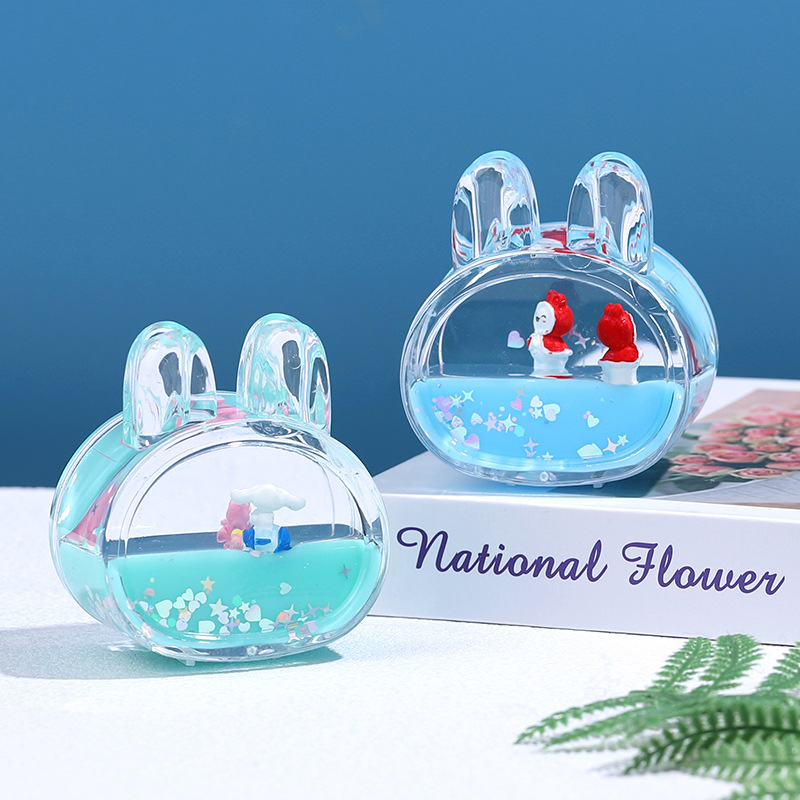 摆件家居装饰桌面漂流瓶液体沙漏