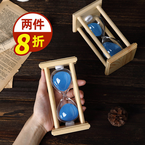 【免费刻字】四柱沙漏儿童计时器