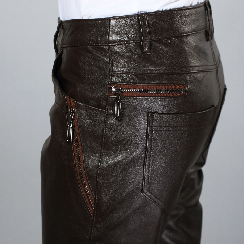 Pantalon cuir homme droit pour hiver - Ref 1480000 Image 3