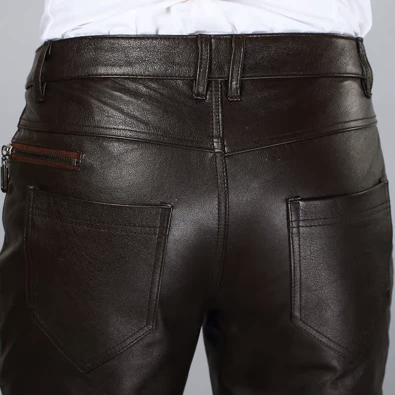 Pantalon cuir homme droit pour hiver - Ref 1480000 Image 4