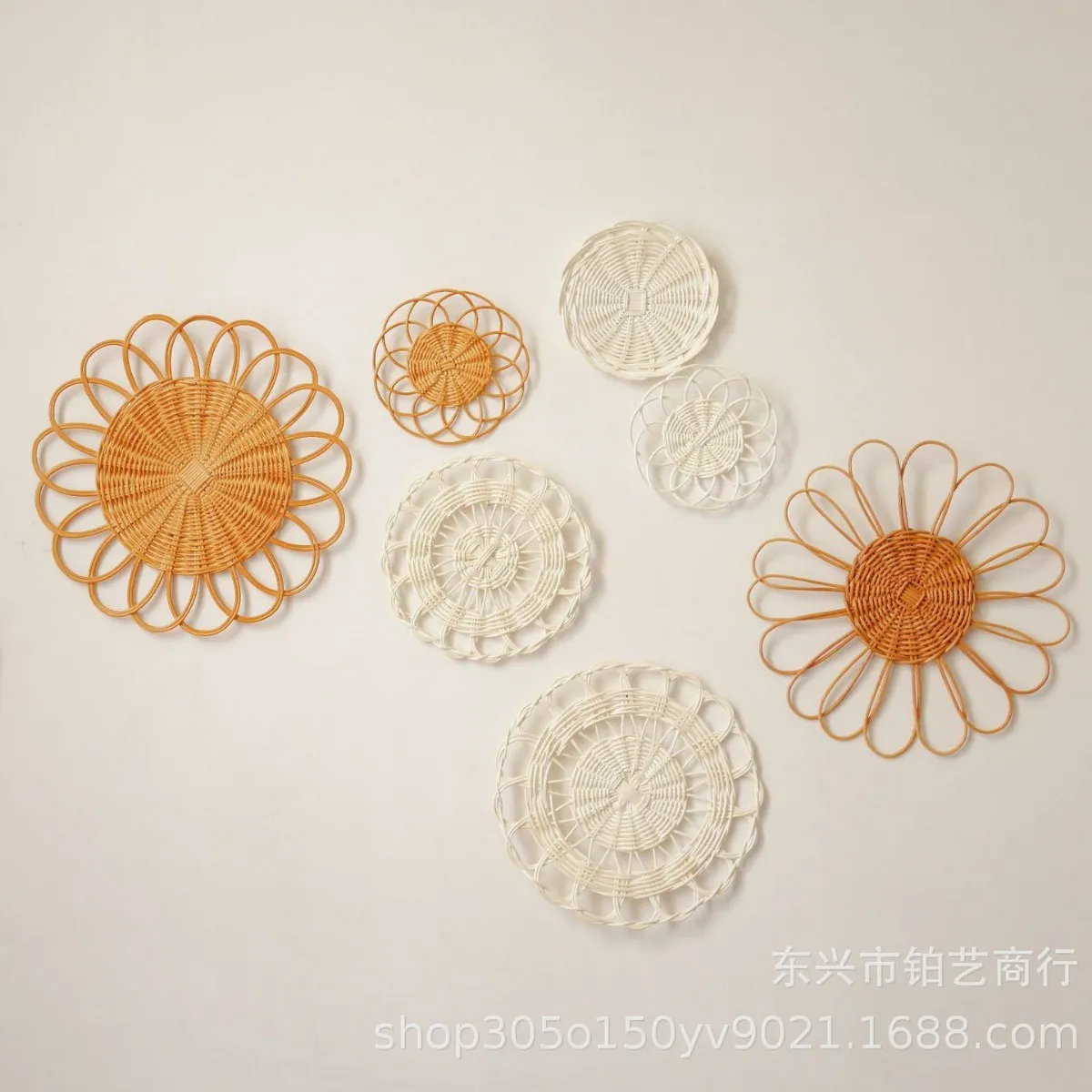 波西米亚藤编墙饰墙面挂件装饰