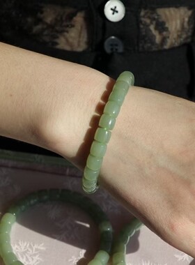 天然和田玉手串老型直切转运新款手链520七夕情人节女友生日礼物
