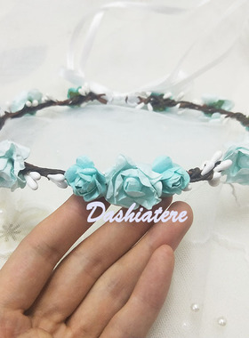 Dashiatere花环纸质欧美发箍