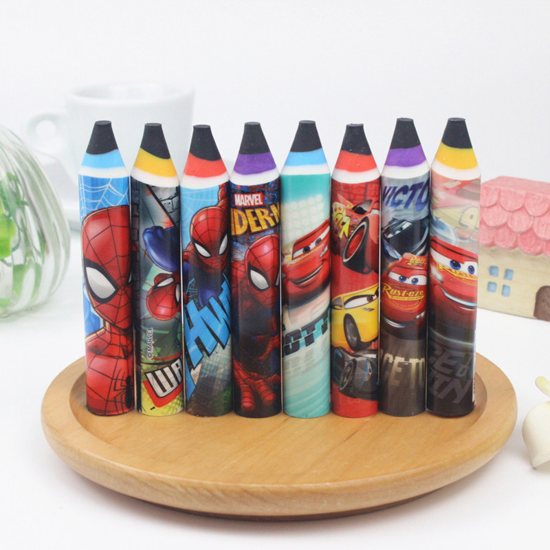 可爱卡通橡皮擦笔形造型胶擦创意学习文具用品笔型橡皮擦大块橡皮