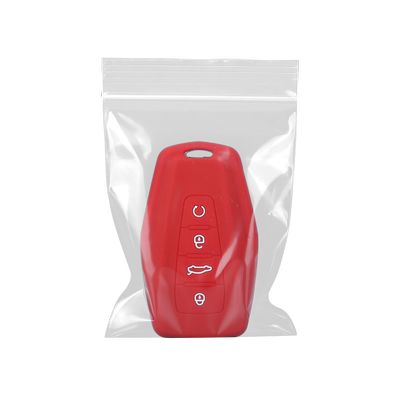4号8*12加厚透明夹链袋塑料封口包装袋样品袋配件自封袋吧唧小号
