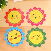 向阳花笑脸鼓励卡幼儿园小学生奖励积分卡家长表扬卡积分学币卡片