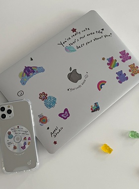 APEEL STUDIO 原创可爱美式光碟银色保护壳适用MacBook13寸电脑壳