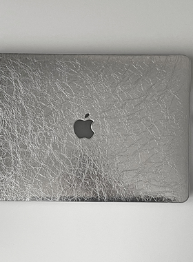 APEEL STUDIO 金属银色爆裂纹保护壳适用苹果笔记本Pro14寸电脑壳