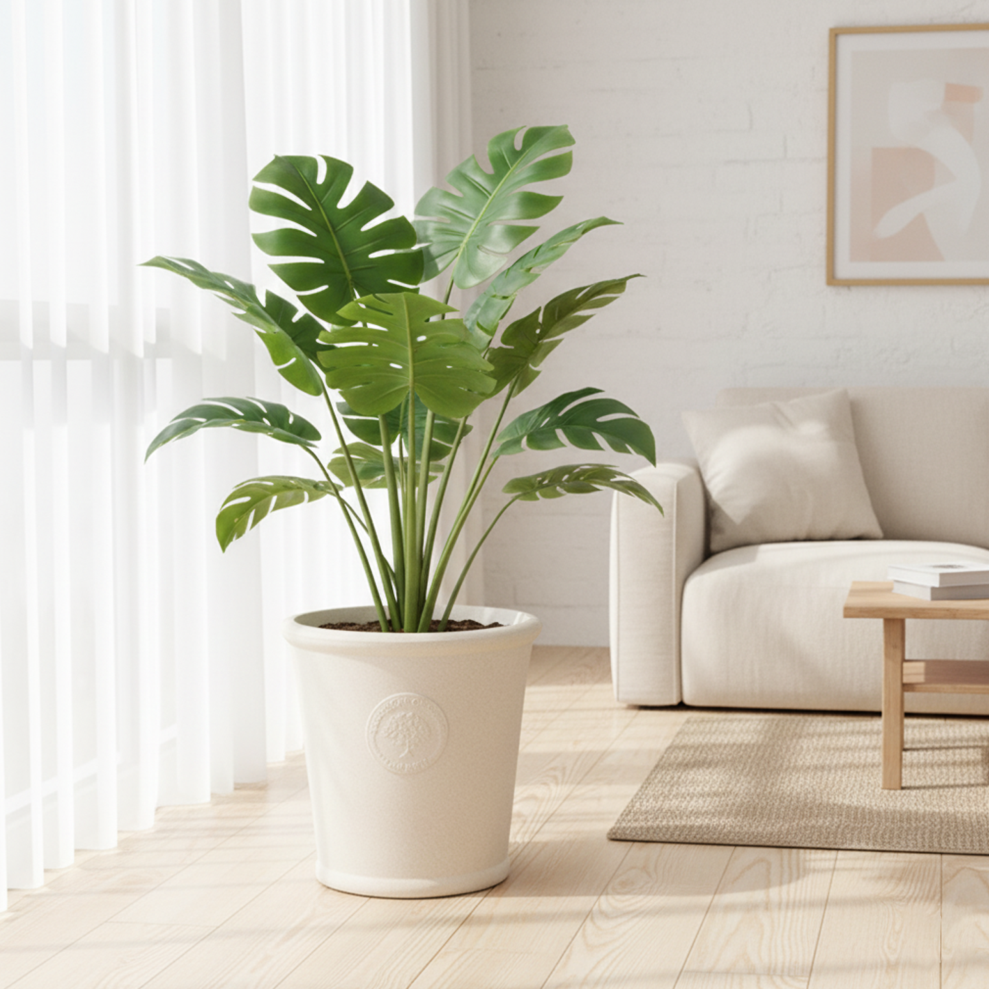 北欧圆形镁泥花盆大号琴叶榕橡皮树灰色室内外绿植盆浮雕创意花器,鲜花速递/花卉仿真/绿植园艺,花盆,淘宝优惠券,粉丝福利购,淘宝优惠卷