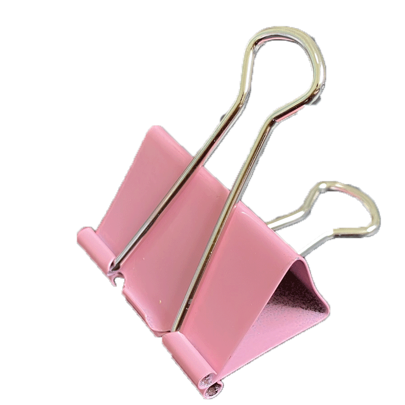 mro长尾夹大号彩色混合装多功能鱼尾夹小清新中号燕尾夹据文件夹