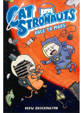 英文原版 CatStronauts Race to Mars 猫猫历险记 奔向火星 英文版 全彩漫画书 太空宇宙题材 奇幻冒险儿童故事书