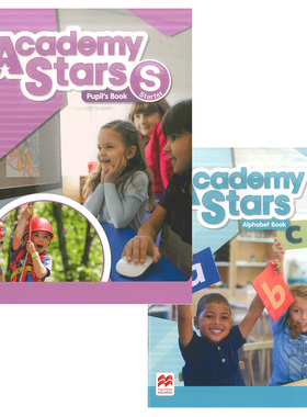 现货 原版麦克米伦少儿英语Academy Stars学院之星 入门级学生用书+字母书 英语入门零基础英文5-12岁