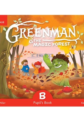 现货 剑桥原版幼儿英语教材 Greenman and the Magic Forest B Pupil’s Book with Stickers and Pop-outs B级别学生用书
