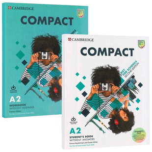 现货 2020年KET考试青少版Compact Key for Schools Student's Book and Workbook书（无音频答案）+在线练习+练习册+音频(无答案)