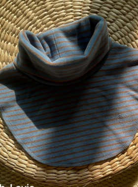 韩国童装代购OhLavie男女孩宝宝2025冬新款保暖条纹套头假领2-7岁