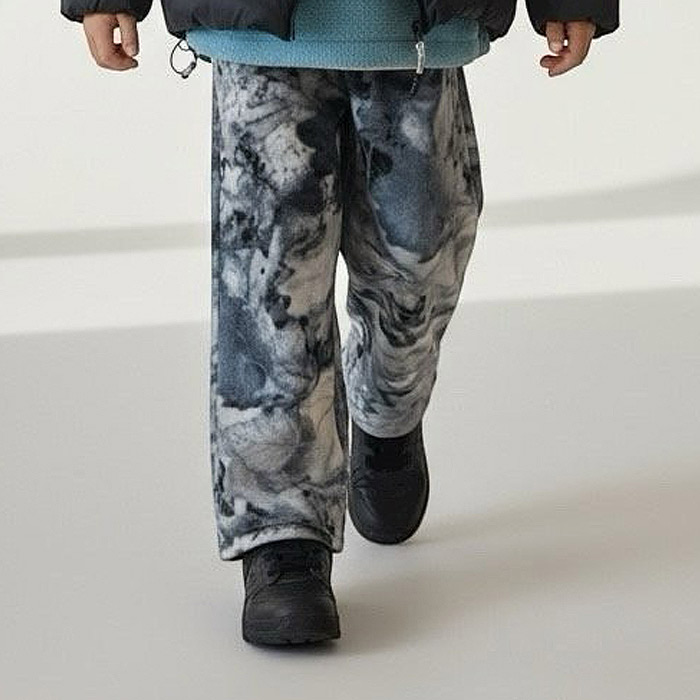 韩国童装代购2025冬新款tt男女孩中大童百搭户外印花儿童休闲裤子