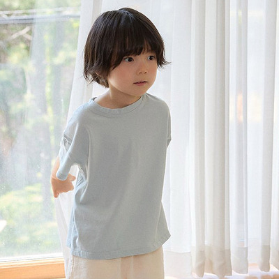 【韩国代购】童装2026夏季新款coucou男女孩时尚儿童百搭短袖T恤