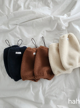 韩国儿童袜子代购hahaha冬款2025男女孩宝宝百搭毛绒儿童保暖袜套