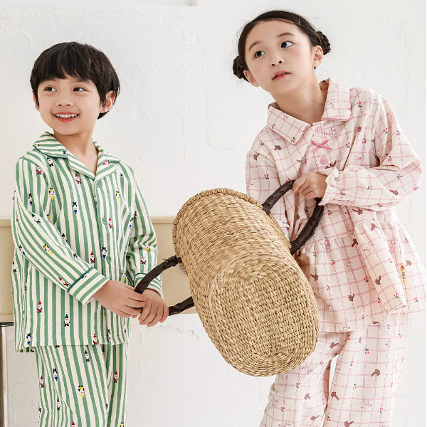 韩国童装代购2025冬款男女孩宝宝ppippilong儿童亲子家居服套装