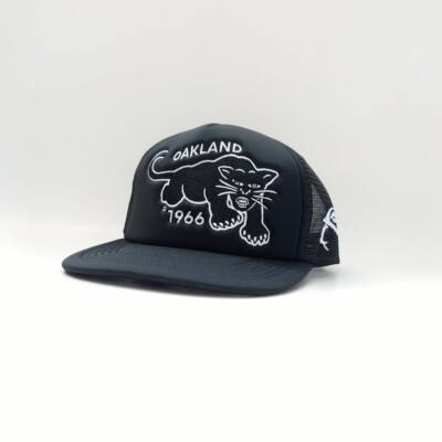 BLACK PANTHER TRUCKER HAT奥克兰黑豹潮牌联名款海绵货车网帽