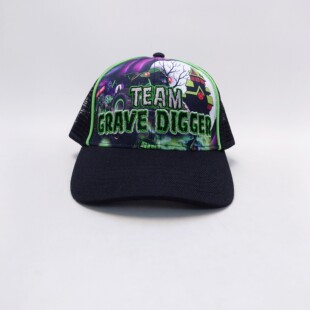 Monster Jam TEAM GRAVE DIGGER 美国怪物卡车司机帽赛车货车帽