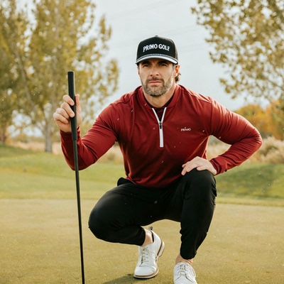 Primo Golf Cursive Snapback美高尔夫运动户外激光孔速干棒球帽