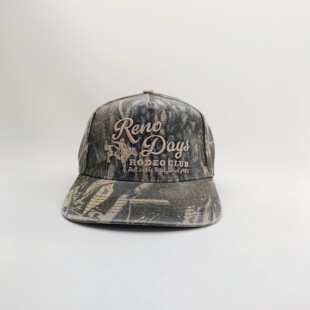 美国Camo Reno Snapback 水洗做旧西部牛仔棒球帽微弯大帽檐弯檐