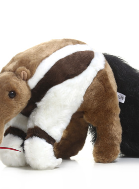 大食蚁兽公仔食蚁兽仿真动物毛绒玩具玩偶早教学生日圣诞节日礼物