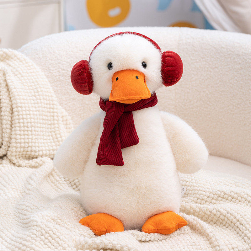 可爱耳机鸭毛绒玩具公仔鸭鸭毛绒玩偶玩具鸭子布娃娃玩偶生日礼物,玩具/童车/益智/积木/模型,毛绒/玩偶/公仔/布艺类玩具,淘宝优惠券,粉丝福利购,淘宝优惠卷