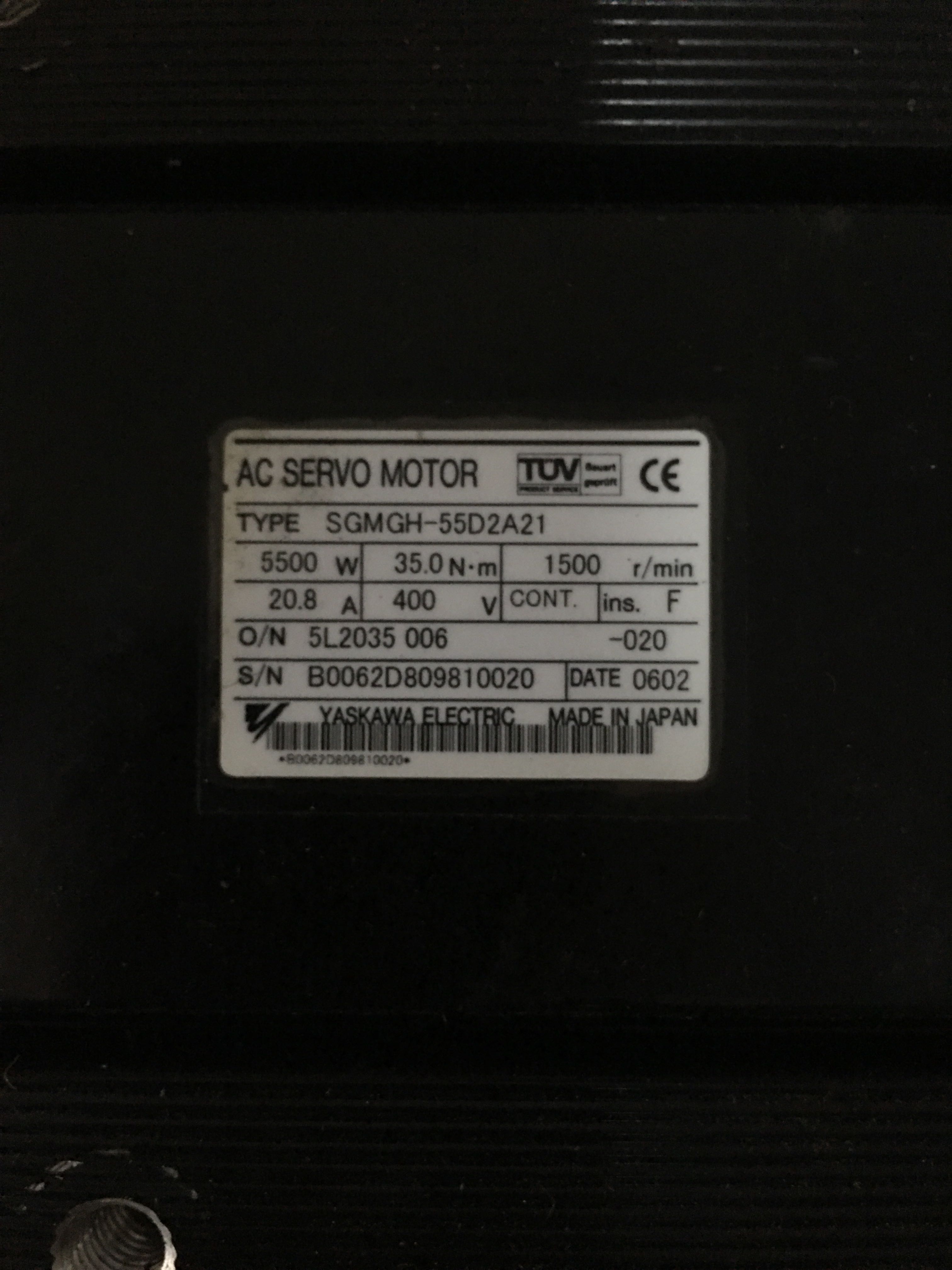 SGMGH-1ADCA21安川电机 SGMGH-55D2A21编码器UTSAH-B17BB