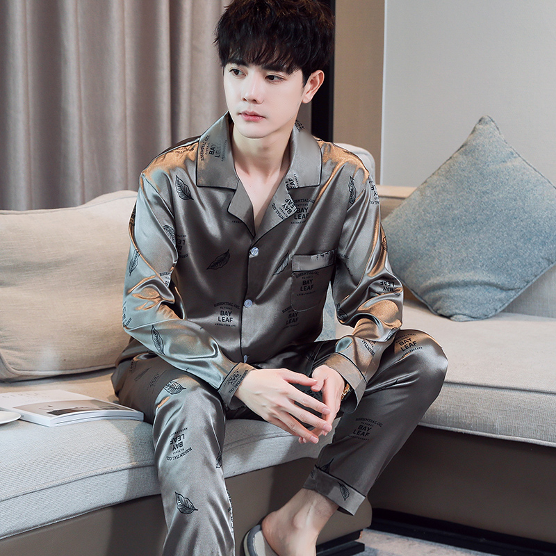 顿尼科男士丝绸舒适睡衣家居服