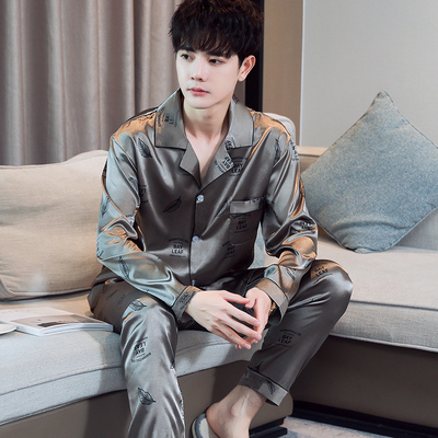 顿尼科男士丝绸舒适睡衣家居服