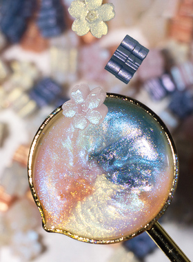 墨下【樱花混色Vol.3】梦幻珠光闪粉火漆蜡蜡粒套装 火漆印章章头