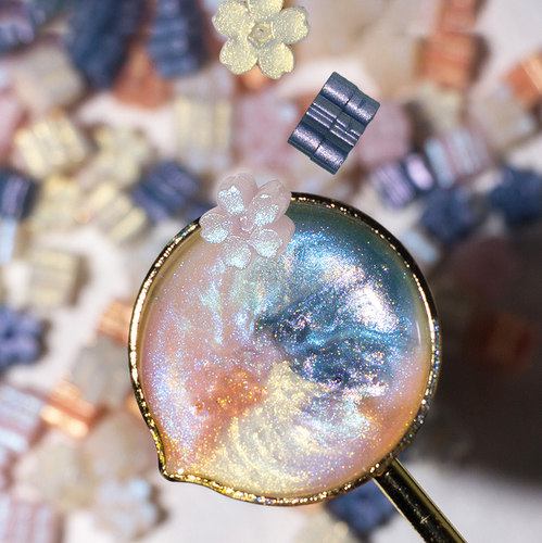 墨下时光樱花混色火漆蜡粒