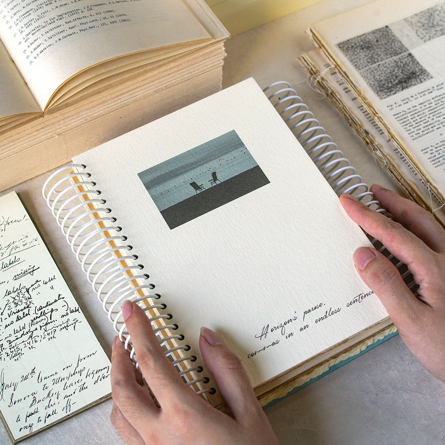 墨下【手撕线圈本】A5原创空白超厚手帐本 高颜值笔记本子日记本