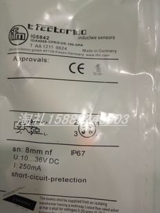 全新易福门电感式接近开关IG5559  IGA3008-APKG/US-100-DPO