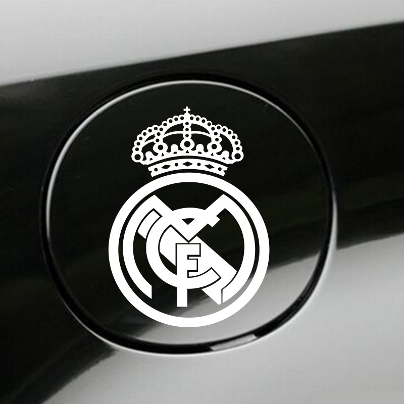 欧冠足球队徽曼联皇马尤文巴塞汽车引擎盖车身油箱盖后窗反光车贴