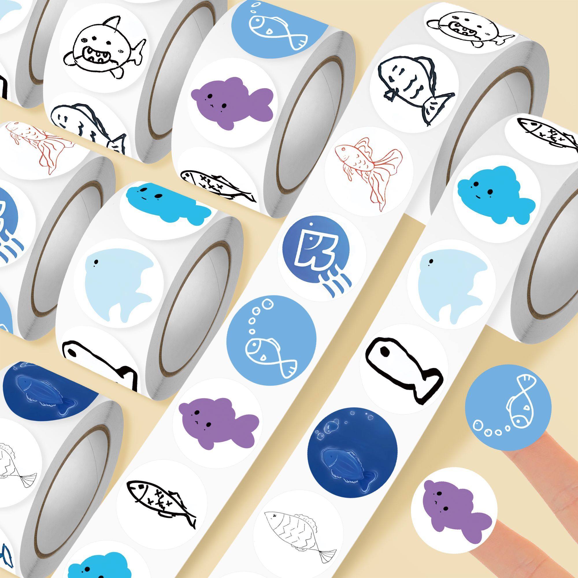 【极速小鱼】新款梓渝趣味简笔画卷卷贴可爱芋泥应援物料装饰贴画,3C数码配件,笔记本个性小贴纸,淘宝优惠券,粉丝福利购,淘宝优惠卷