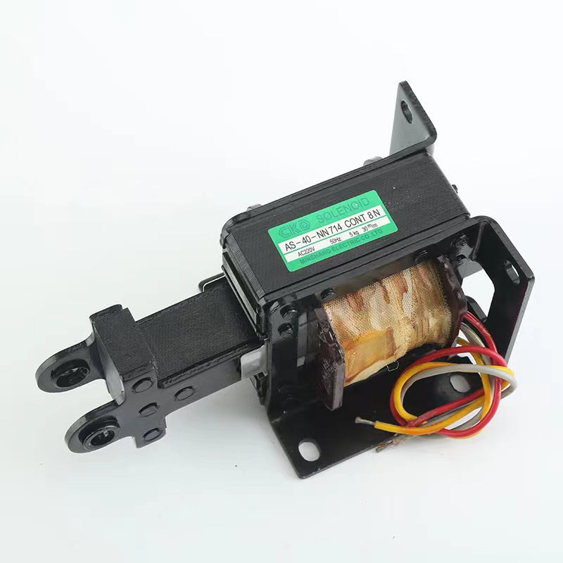AS-40-NN714 CKD 牵引电磁铁 MQ8-5N AS-40NN 5Kg行程30mm 贯穿式