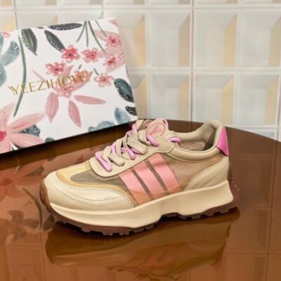 2268/3CM牛皮清仓撤柜断码处理女士单鞋夏季时尚休闲鞋休闲鞋网面