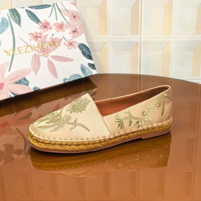 5943/2CM真丝布春季单鞋断码撤柜清仓处理老北京布鞋薄款时尚韩版