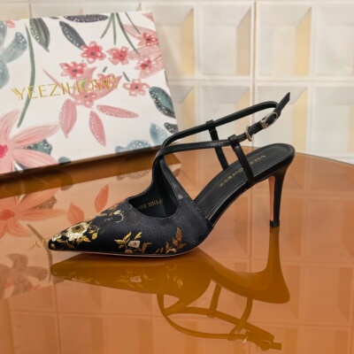 7238/6CM胎牛皮断码撤柜清仓处理细跟高跟鞋尖头女士春季女鞋气质